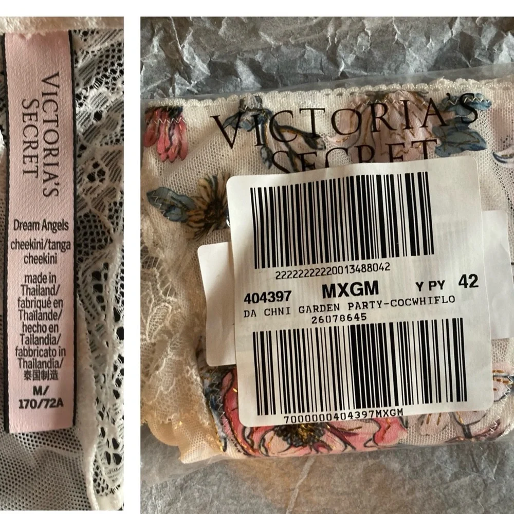 Victoria’s Secret Dream Angels Floral Demi Bra and Cheekini Panty Set NWT - Picture 14 of 14